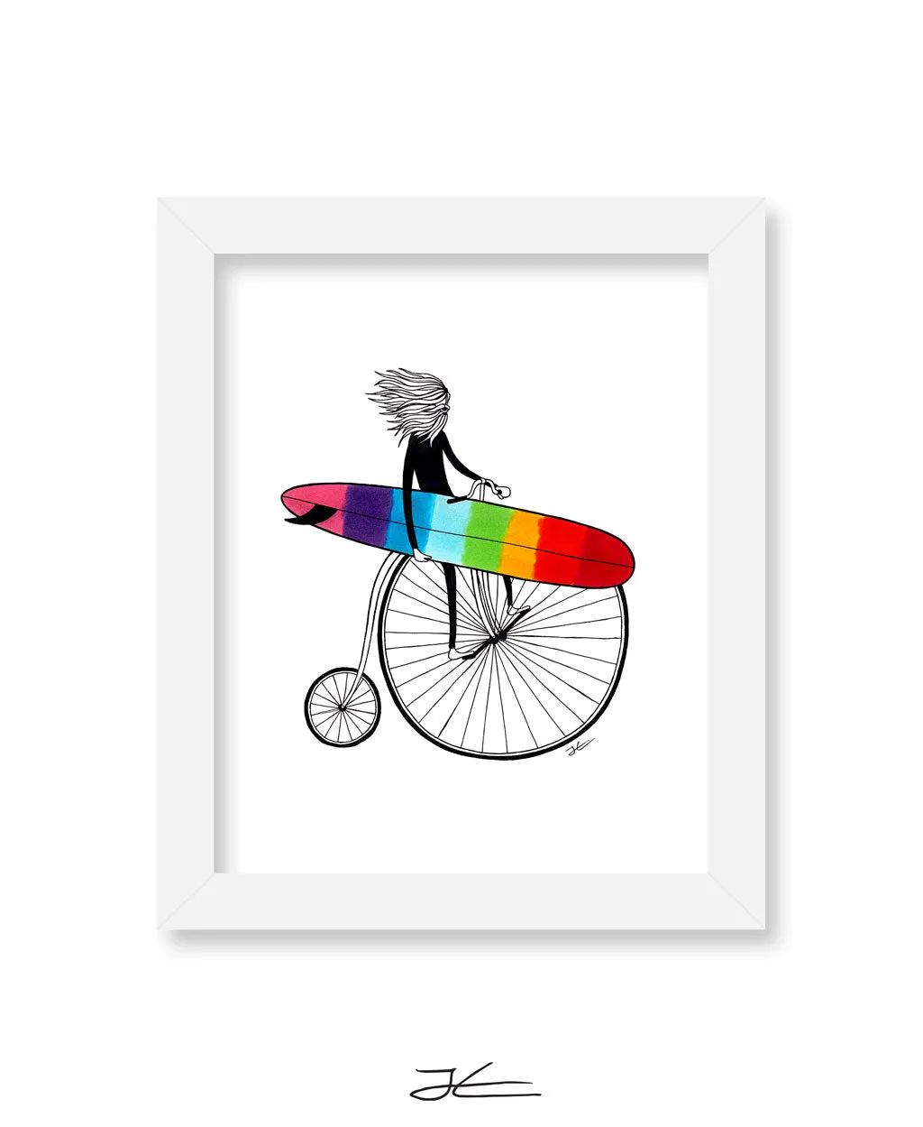 Riding The Rainbow - Print/ Framed Print