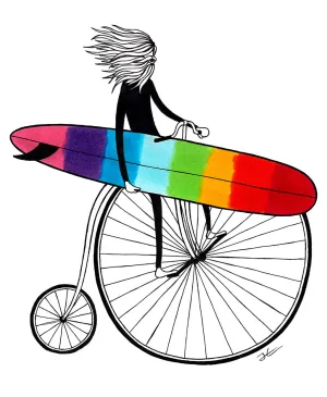 Riding The Rainbow - Print/ Framed Print