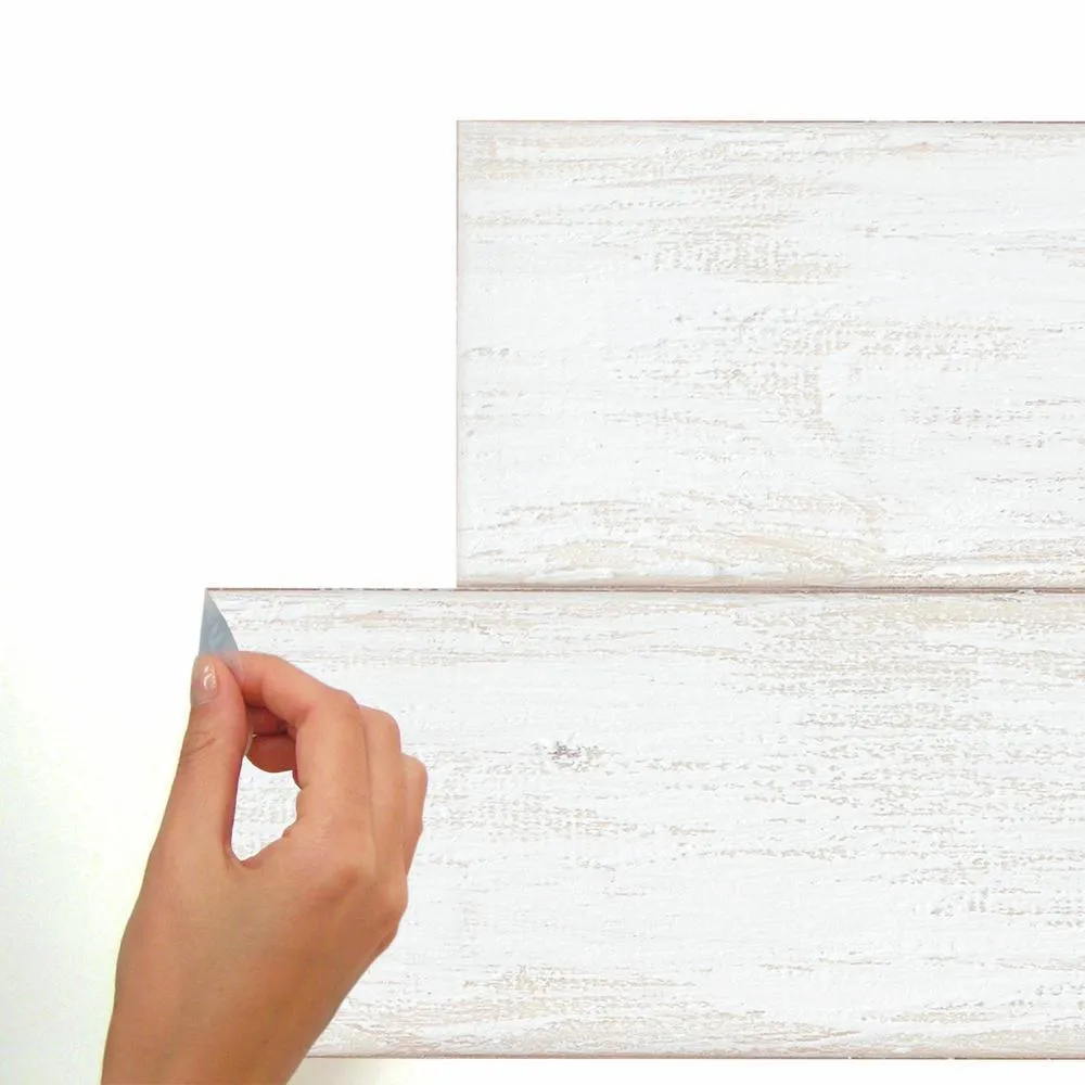 Shiplap Wood Plank Peel and Stick Wall Decals