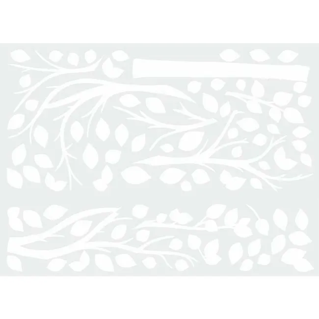 Simple White Tree Peel and Stick Giant Wall Decals