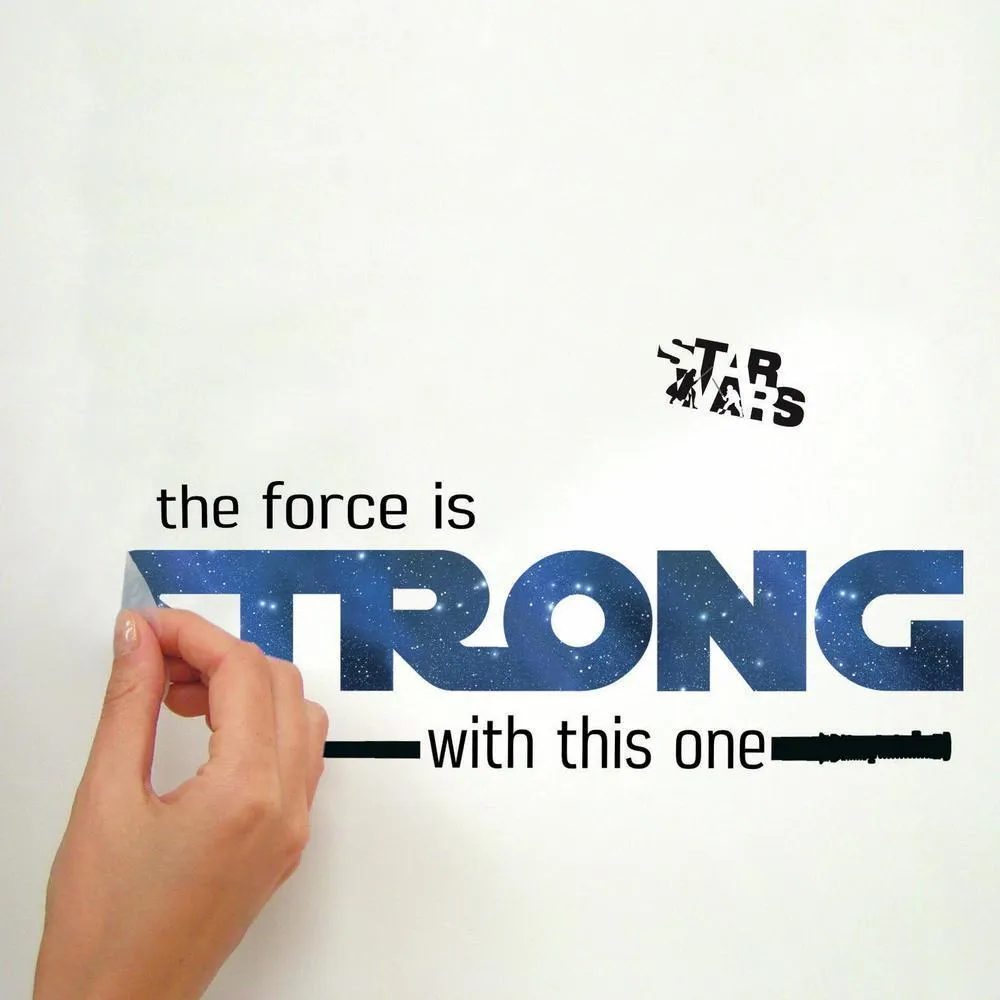 Star Wars Strong Quote Peel and Stick Wall Decals