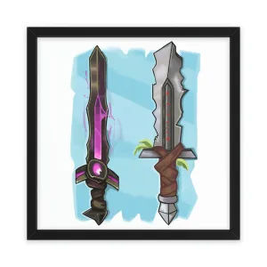 Swords Framed Poster