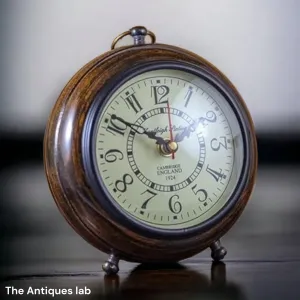The Antique's Lab Handcrafted Wooden Table Clock - Perfect for Home Decor, Office Desk, Study Table - Elegant Showpiece, Decorative Accent, and Thoughtful Gift Idea 6 inch