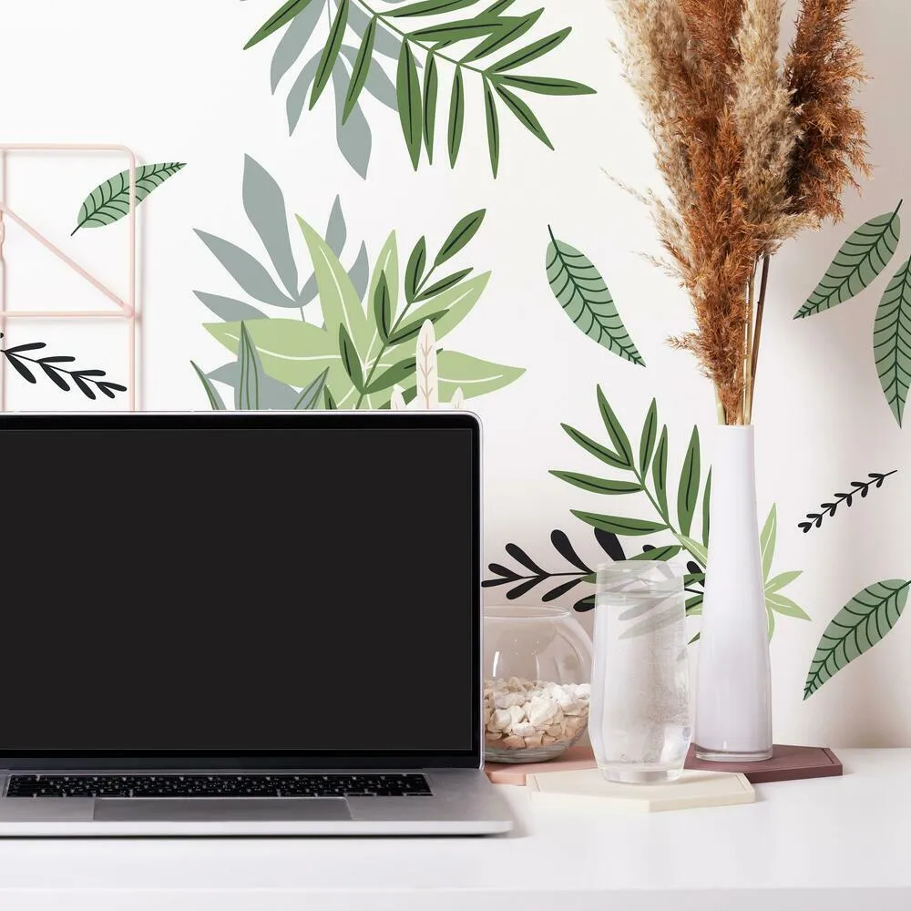 Tropical Leaves Peel and Stick Wall Decals