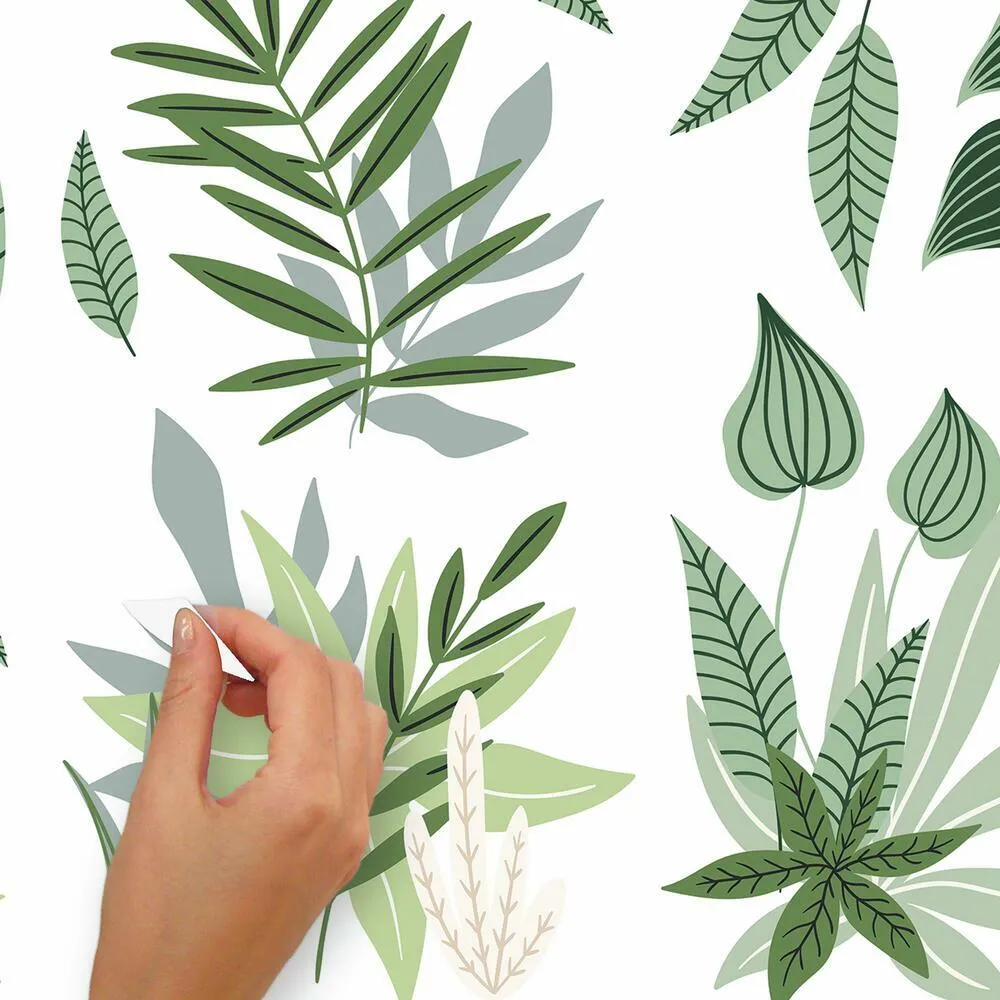 Tropical Leaves Peel and Stick Wall Decals