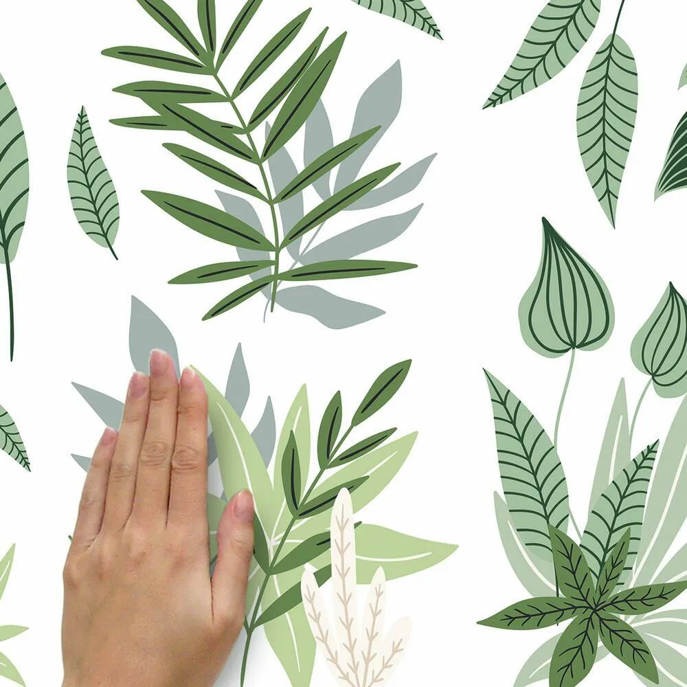 Tropical Leaves Peel and Stick Wall Decals