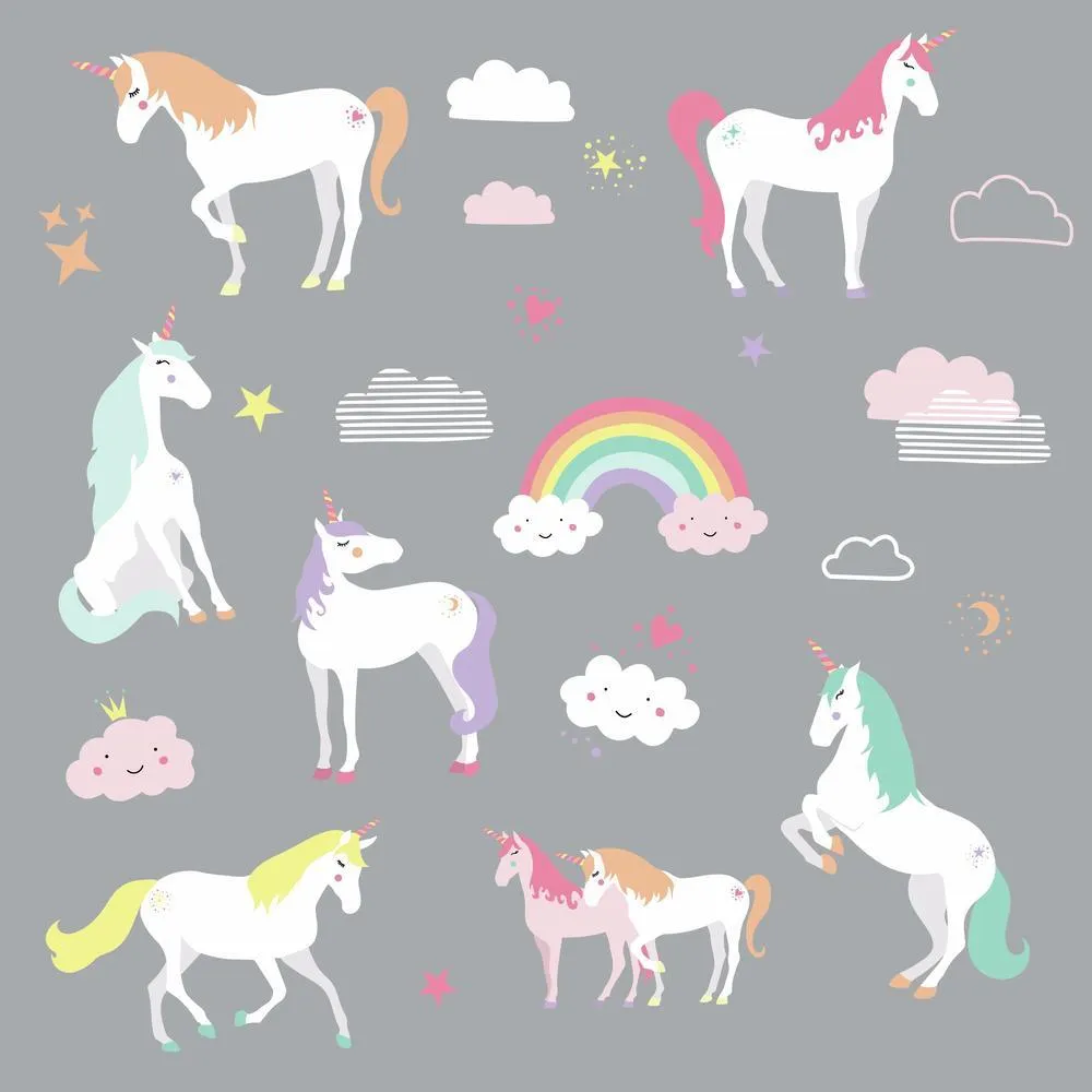 Unicorn Magic Peel and Stick Wall Decals