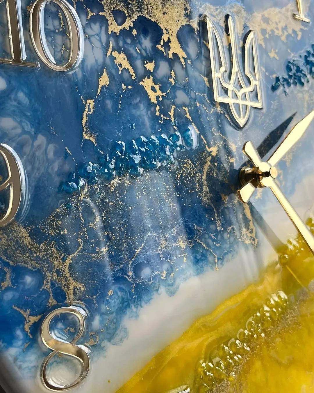 Wall clock in Ukrainian style