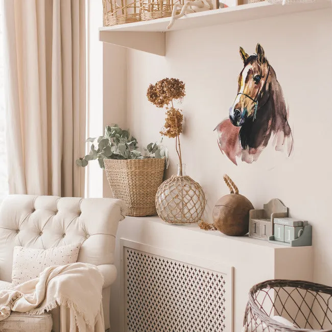 Watercolor Wild Horses Peel And Stick Giant Wall Decals